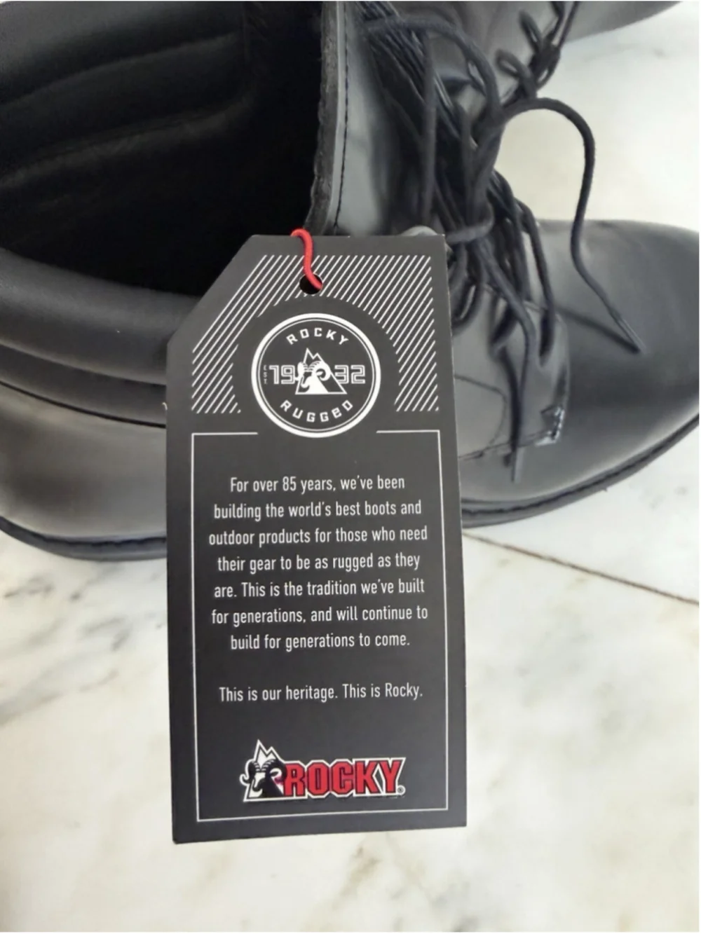 Rocky Men’s Chukka Work Boot Black Size 13 Oil Resistant ProCell Comfort System